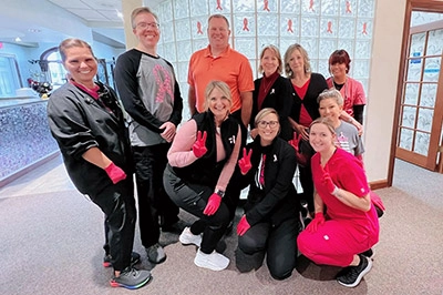 Anderson Family Dentist team standing in the office together